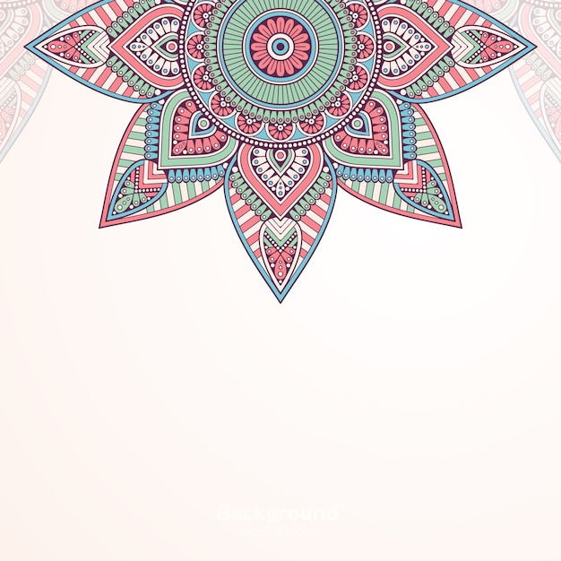 Fondo de diseño de mandala ornamental de lujo