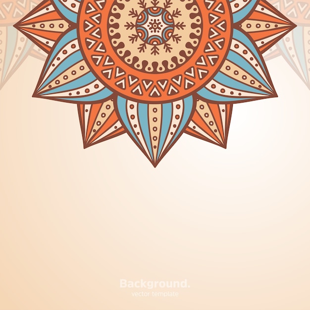 Fondo de diseño de mandala ornamental de lujo