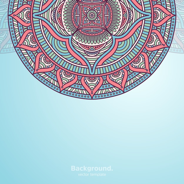 Fondo de diseño de mandala ornamental de lujo