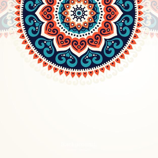 Fondo de diseño de mandala ornamental de lujo