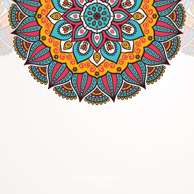 Fondo de diseño de mandala ornamental de lujo