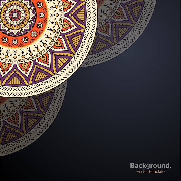 Fondo de diseño de mandala ornamental de lujo