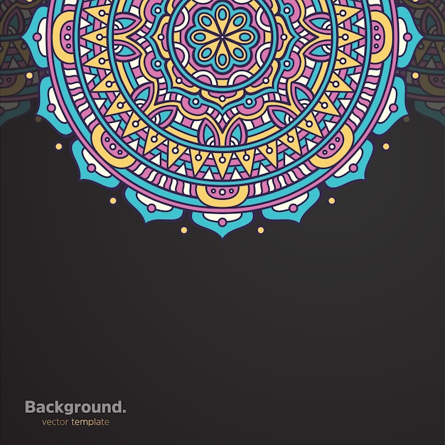 Fondo de diseño de mandala ornamental de lujo