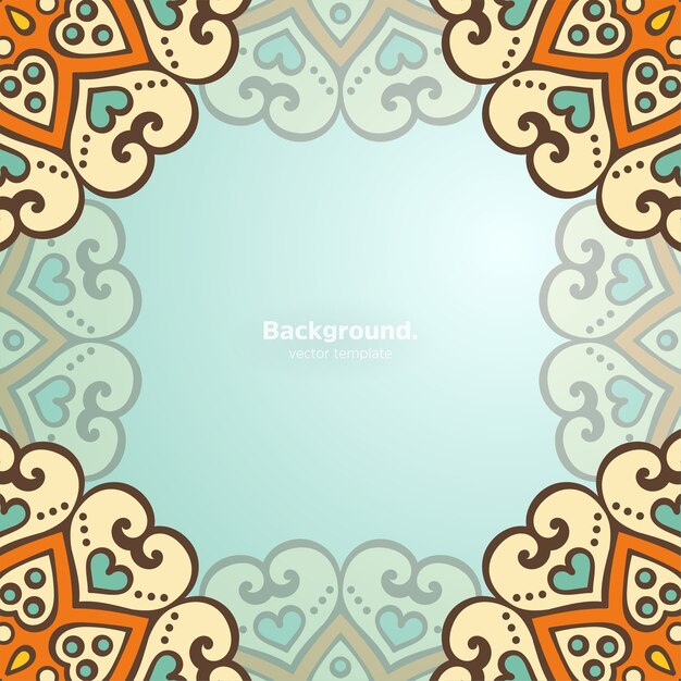 Fondo de diseño de mandala ornamental de lujo