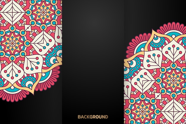 Fondo de diseño de mandala ornamental de lujo