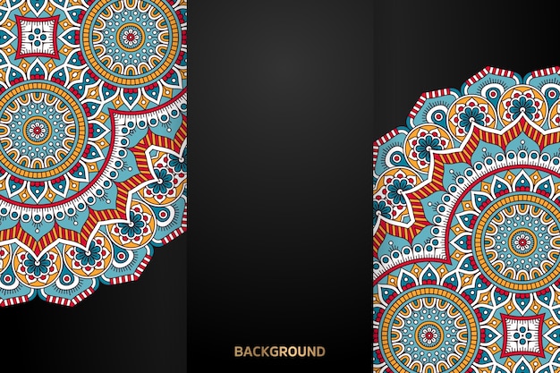 Fondo de diseño de mandala ornamental de lujo