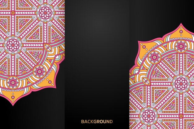 Fondo de diseño de mandala ornamental de lujo