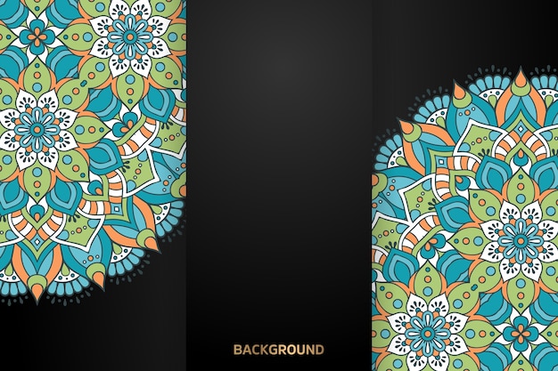 Fondo de diseño de mandala ornamental de lujo