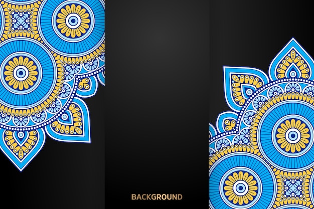 Fondo de diseño de mandala ornamental de lujo