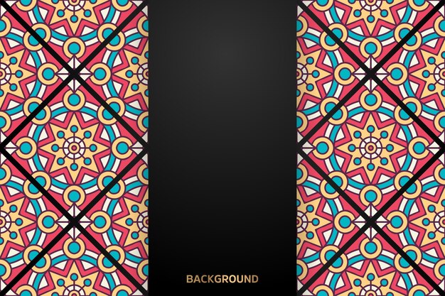 Fondo de diseño de mandala ornamental de lujo