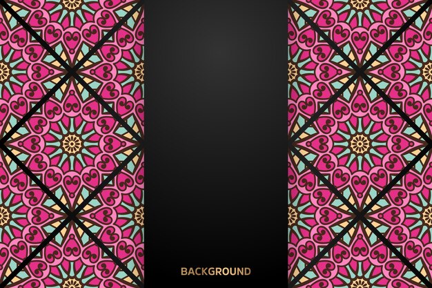 Fondo de diseño de mandala ornamental de lujo