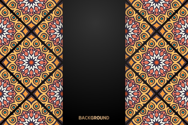 Fondo de diseño de mandala ornamental de lujo