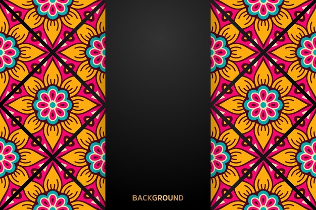 Fondo de diseño de mandala ornamental de lujo