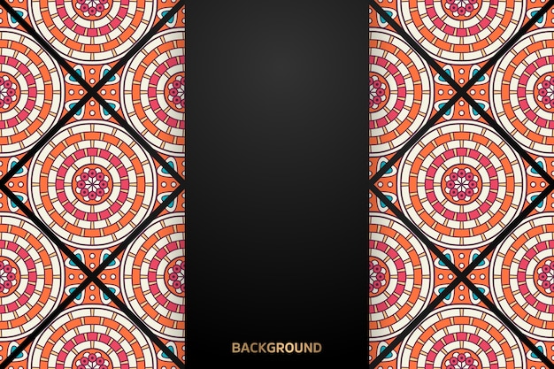 Fondo de diseño de mandala ornamental de lujo