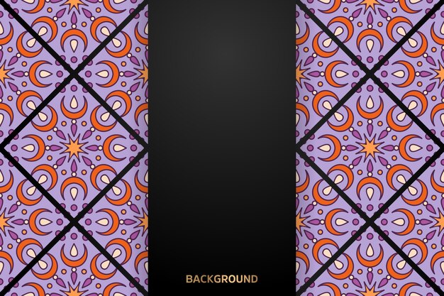 Fondo de diseño de mandala ornamental de lujo