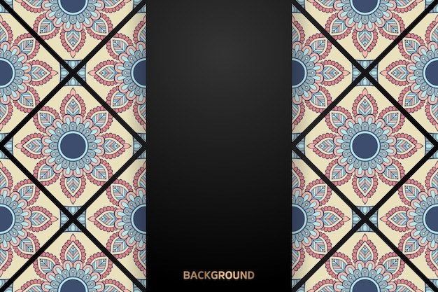 Fondo de diseño de mandala ornamental de lujo