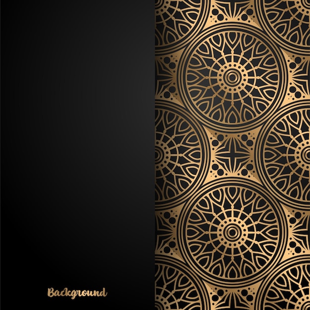 Fondo de diseño de mandala ornamental de lujo