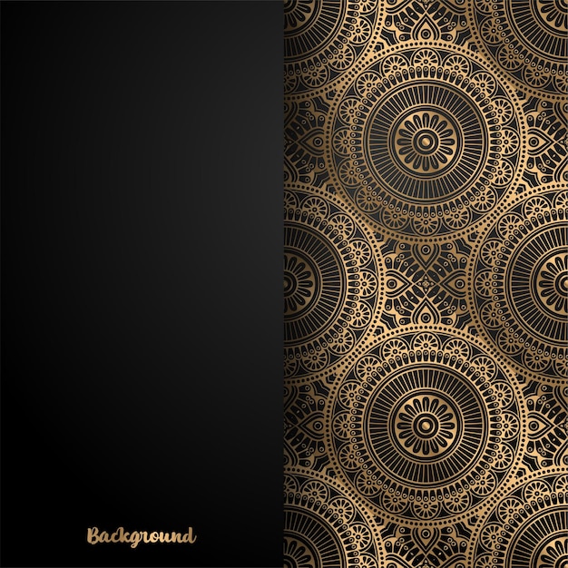 Fondo de diseño de mandala ornamental de lujo