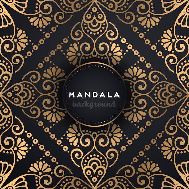 Fondo de diseño de mandala ornamental de lujo