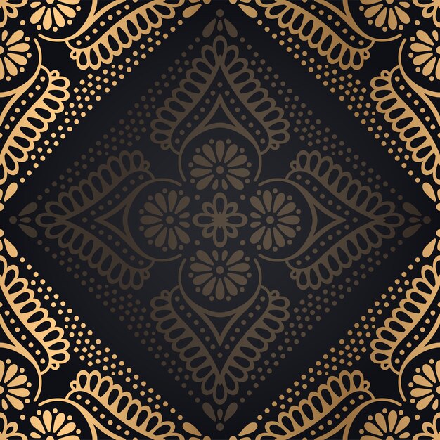 Fondo de diseño de mandala ornamental de lujo