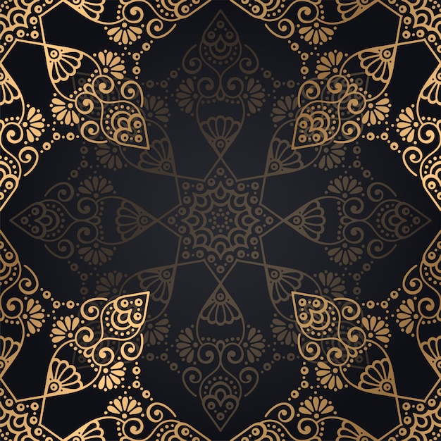 Fondo de diseño de mandala ornamental de lujo