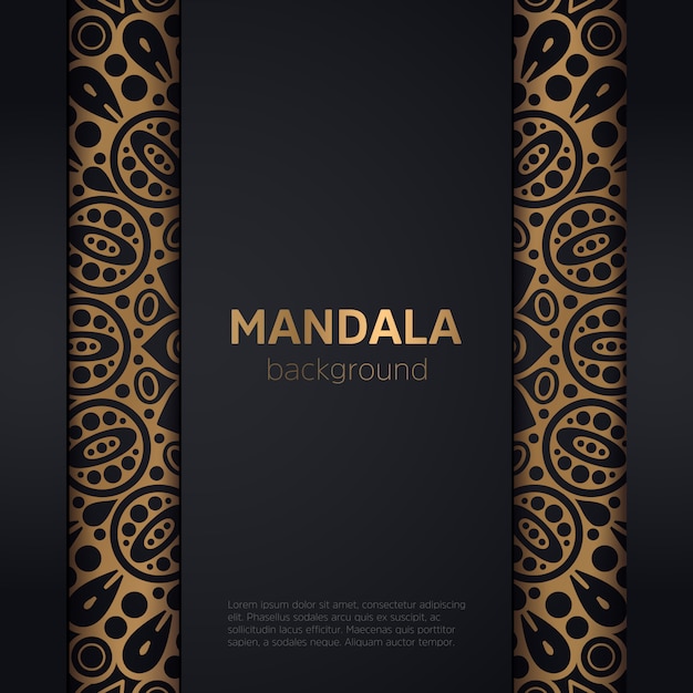 Fondo de diseño de mandala ornamental de lujo