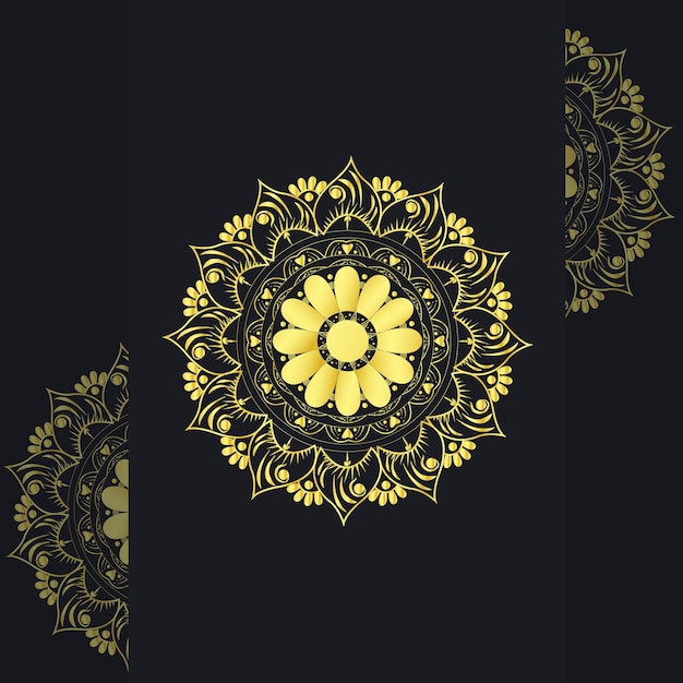 Fondo de diseño de mandala ornamental de lujo