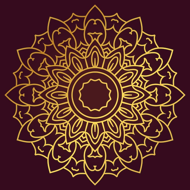 Fondo de diseño de mandala ornamental de lujo
