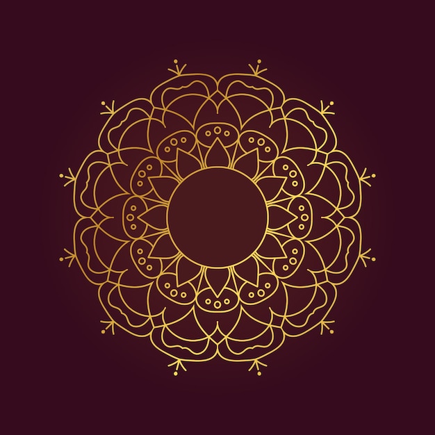 Fondo de diseño de mandala ornamental de lujo