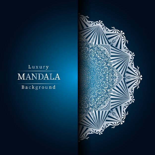 Fondo de diseño de mandala ornamental de lujo