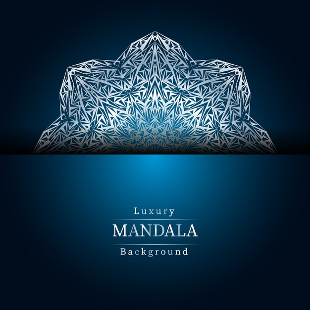 Fondo de diseño de mandala ornamental de lujo