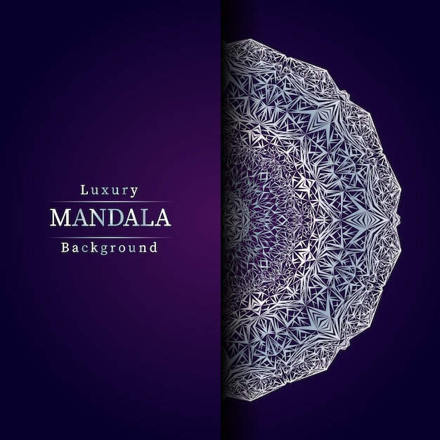 Fondo de diseño de mandala ornamental de lujo