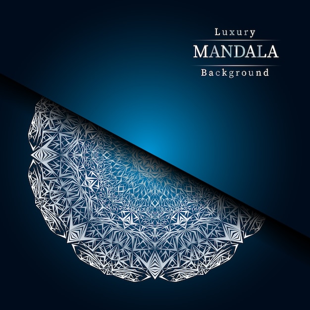 Fondo de diseño de mandala ornamental de lujo