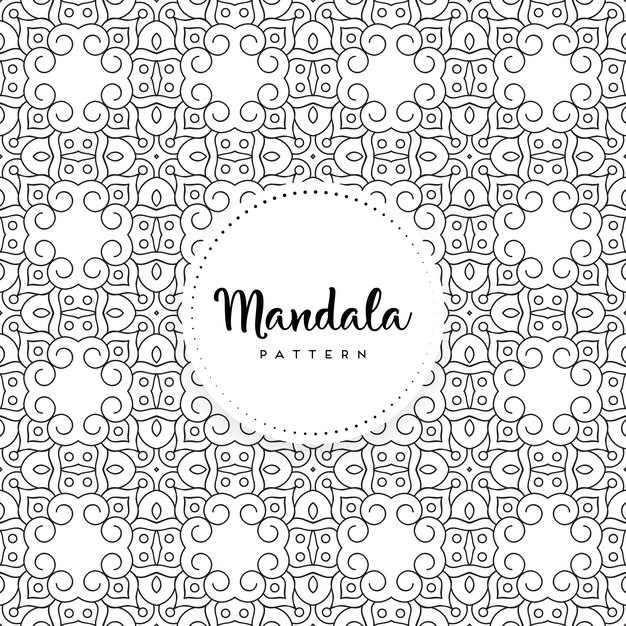 Fondo de diseño de mandala ornamental de lujo