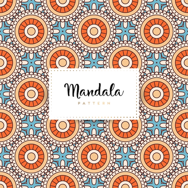 Fondo de diseño de mandala ornamental de lujo