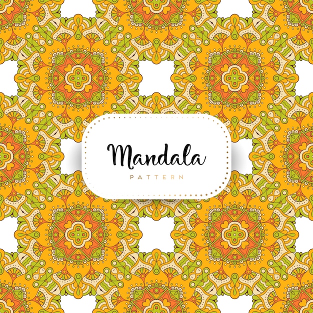 Fondo de diseño de mandala ornamental de lujo