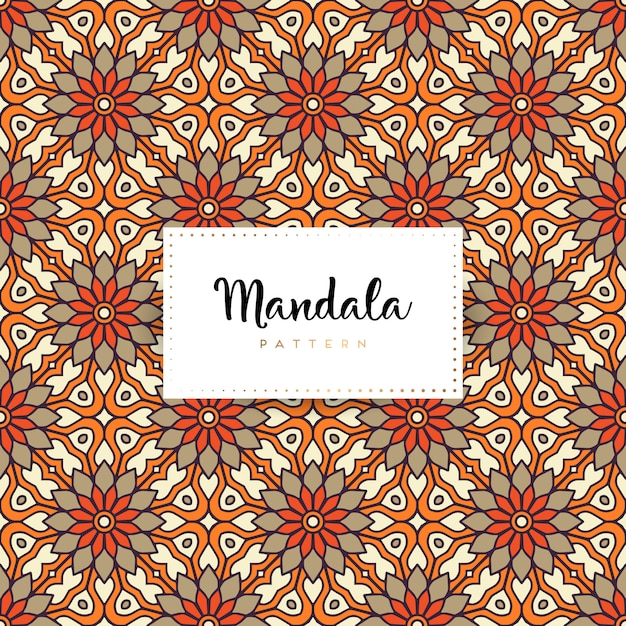 Vector fondo de diseño de mandala ornamental de lujo