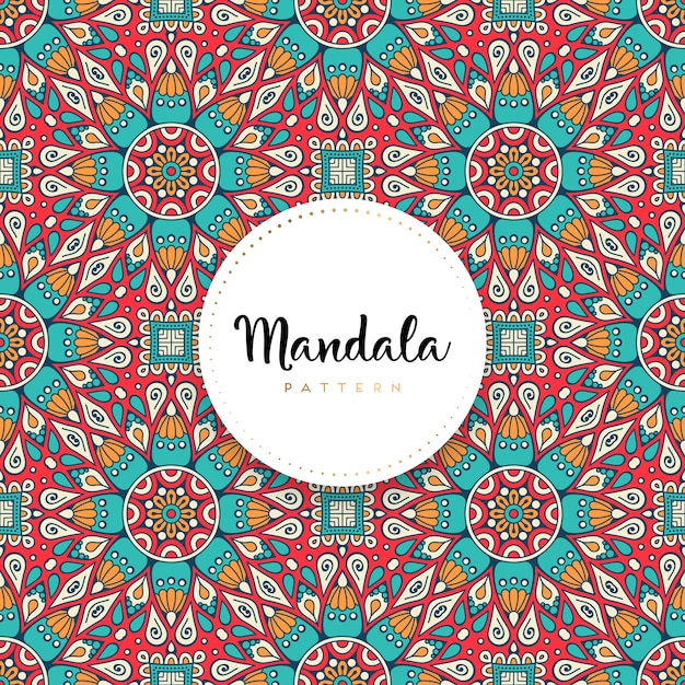 Fondo de diseño de mandala ornamental de lujo