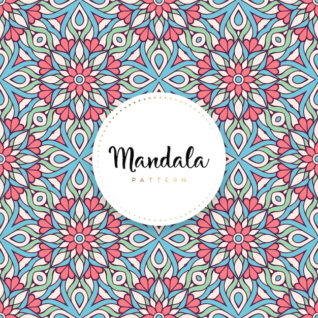 Fondo de diseño de mandala ornamental de lujo