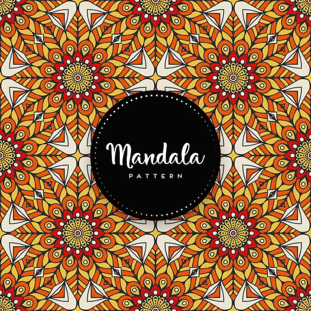 Fondo de diseño de mandala ornamental de lujo