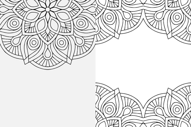 Fondo de diseño de mandala ornamental de lujo