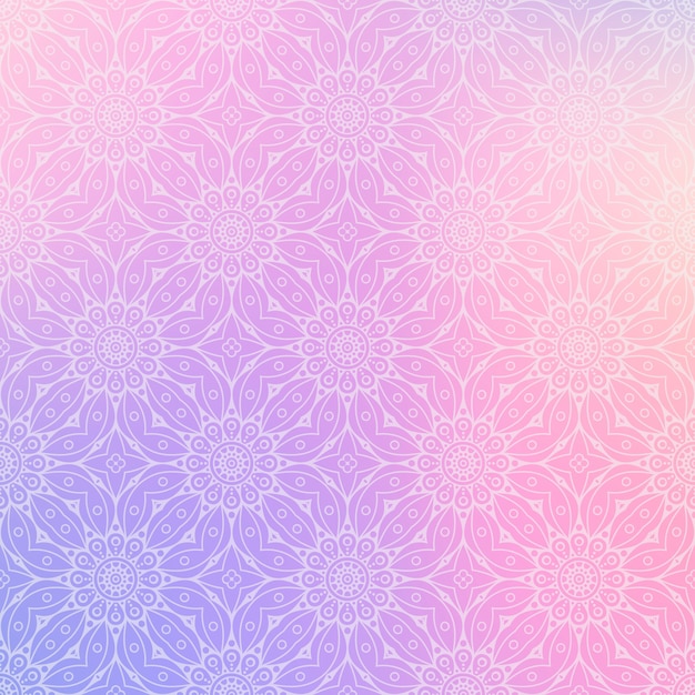 Vector fondo de diseño de mandala ornamental de lujo