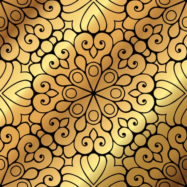 Fondo de diseño de mandala ornamental de lujo