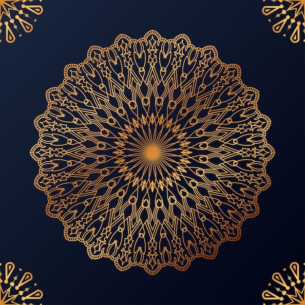 Fondo de diseño de mandala ornamental de lujo