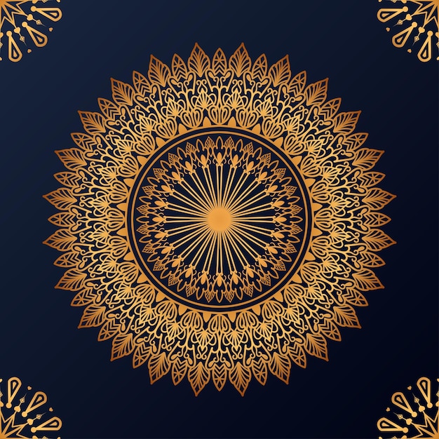 Fondo de diseño de mandala ornamental de lujo