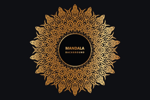 Fondo de diseño de mandala ornamental de lujo