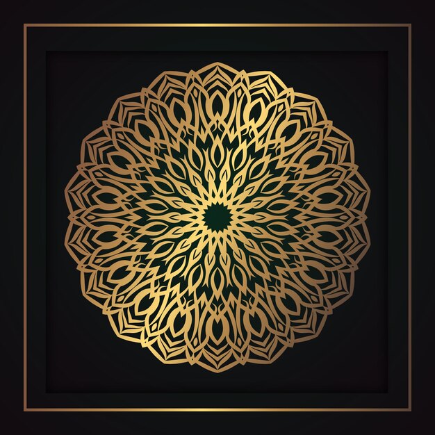 Fondo de diseño de mandala ornamental de lujo