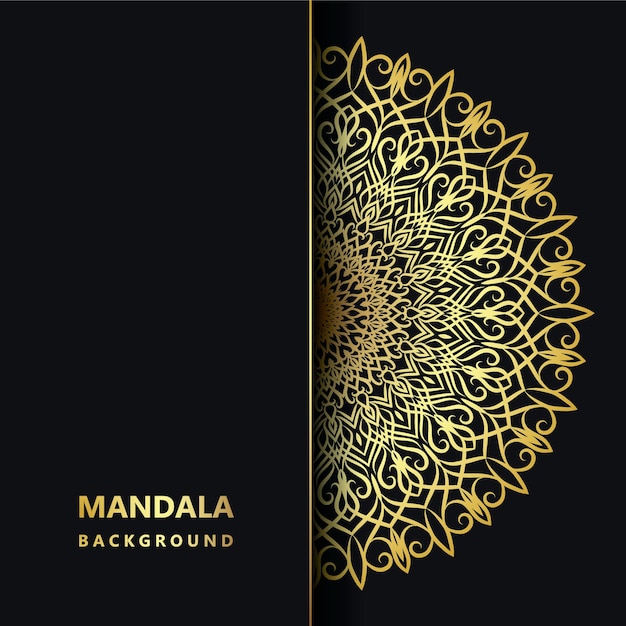 Fondo de diseño de mandala ornamental de lujo
