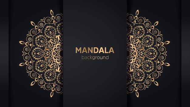Fondo de diseño de mandala ornamental de lujo