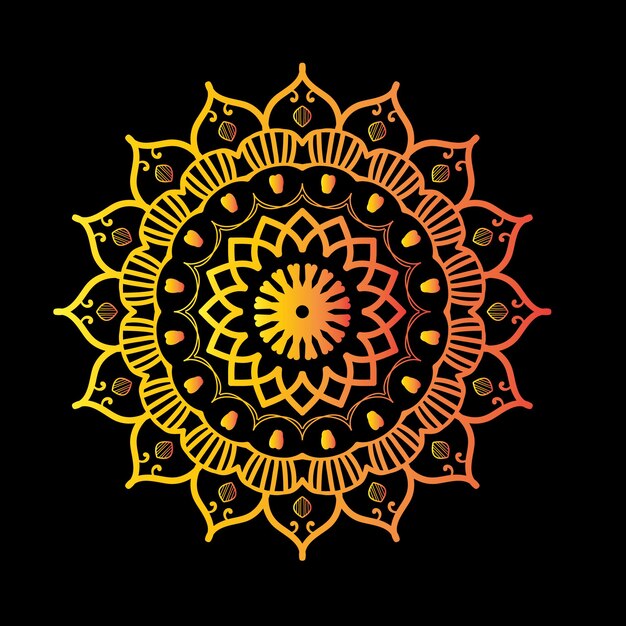 Fondo de diseño de mandala ornamental de lujo